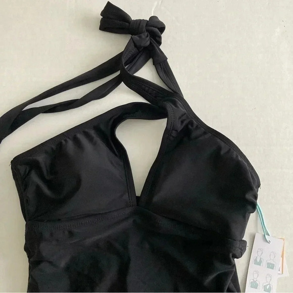 Kona Sol Keyhole Cross Neck One Piece Swimsuit Small 4-6 - Picture 6 of 7